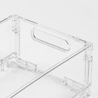 Homla, Kenta, organizer, transparentny, składany, 30,5-20,5-12 cm