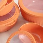 Homla, Kerma, zestaw, misek pomarańczowych z pokrywkami, 4 szt.