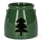 Homla, Lanern, lampion, z choinką zielony, 8-8 cm