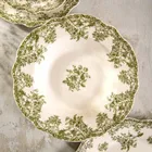 Homla, Lourry, talerz, głęboki zielony, 22 cm