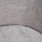 Homla, Lunaire, fotel obrotowy, welurowy, szary, 86-76-87 cm