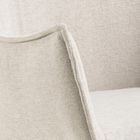 Homla, Lunar, krzesło, w tkaninie beżowe, 56-56-82,5 cm