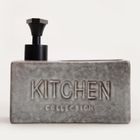 Homla, Lutra, dozownik, kwadratowy szary, 16-14,5 cm