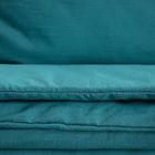 Homla, Maisy, pościel z pranej mikrofibry, turkusowa, 200-220 cm