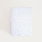 Homla, Marey, narzuta, błękitna z pikowaniem fala, 200-220 cm