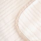 Homla, Mavro, koc, miękki ecru z ozdobnym przeszyciem i lamówką, 150-200 cm