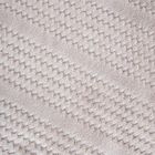 Homla, Mavro, koc miękki szary z ozdobnym przeszyciem i lamówką, 150-200 cm