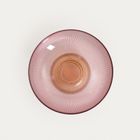 Homla, Megalo, patera, szklana różowo - żółta, 25 cm