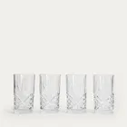 Homla, Mirra, zestaw szklanek, wysokich, 4 szt., 0,35l, 4 szt.