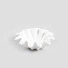 Homla, Modern Hamptons, misa dekoracyjna, ceramiczna, biała, 19-19-6 cm, 737695