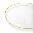 Homla, Monze, talerz, transparentny ze złotą obwódką, 21 cm