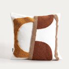 Homla, Nayla, poszewka, z tuftowanym geometrycznym wzorem, 45-45 cm