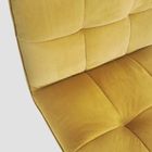 Homla, Nelox, fotel welurowy, musztardowy, 63-69-73 cm