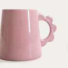 Homla, Pelma, kubek, fioletowy z uchem w kształcie kwiatka, 0,4l