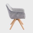 Homla, Pesa, krzesło w tkaninie łączonej, szare, 56-60-82 cm