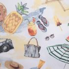 Homla, Playa, pościel, z mikrofibry dwustronna w wakacyjny wzór, 140-200 cm