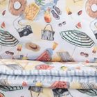 Homla, Playa, pościel, z mikrofibry dwustronna w wakacyjny wzór, 200-220 cm