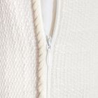 Homla, Prem, poszewka, z haftowaną muszlą i sztruksową lamówką, 45-45 cm