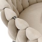 Homla, Prinssi, krzesło, welurowe beżowe, 64-54-73 cm