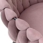 Homla, Prinssi, krzesło, welurowe różowe, 64-54-73 cm