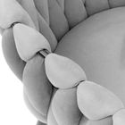 Homla, Prinssi, krzesło, welurowe szare, 64-54-73 cm