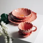 Homla, Rasset, talerz, deserowy z kwiatem różowy, 20 cm