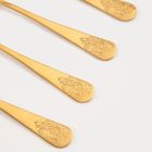 Homla, Regalia, zestaw łyżeczek do herbaty, złotych, 4 szt.