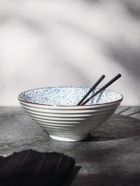 Homla, Salado, miska, w kwiaty z brązowym rantem, 21 cm