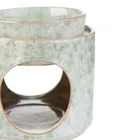 Homla, Soleto, kominek, ceramiczny zielony, 9-9-10 cm