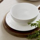 Homla, Sylia, miska, biała z ornamentem, 15 cm