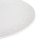 Homla, Sylia, naczynie do serwowania, owalne białe z ornamentem, 18-24 cm