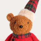 Homla, Tartan, skrzat, pan miś siedzący w sweterku w kratę, 40 cm