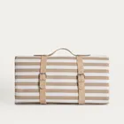 Homla, Tavi, mata plażowa, w beżowe paski, 150-200 cm