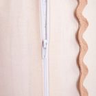 Homla, Vela, pościel, bawełniana z ozdobną lamówką beżowa, 200-220 cm