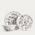 Homla, Wilora, miska, nakrapiana brązowa, 18-7 cm