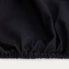 Homla,lauko, prześcieradło renforce, czarne, 160-200 cm