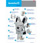 Hoppediz, Bondolino plus, Popelina, nosidełko ergonomiczne, Grau&Stern Slim Fit