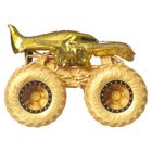 Hot Wheels, Monster Trucks, Mega Wrex, złoty pojazd, skala 1:64