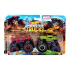 Hot Wheels, Monster Trucks, Spider-Man vs Hulk, zestaw 2 aut