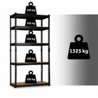 Humberg, regał magazynowy, metalowy, czarny, 183-90-40 cm, HR-853