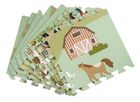 Humbi, mata piankowa, puzzle, wieś, 90-90 cm