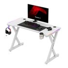 Huzaro, Hero 2.3, biurko gamingowe, białe, RGB, 120 cm