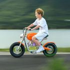 Hyper Gogo, S9, Motocykl, pojazd na akumulator, pomarańczowy