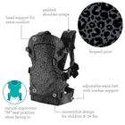 Infantino, nosidełko odciążające, 4w1, panterka, czarne