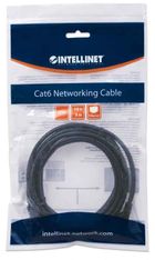 Intellinet, patchcord, kat. 6, UTP, 3m, czarny