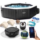 Intex, dmuchane SPA jacuzzi z hydromasażem, 4 os., 201-71 cm