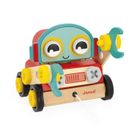 Janod, Brico ‘Kids, drewniany robot, zestaw majsterkowicza do skręcania i ciągnięcia