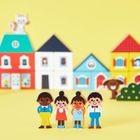 Janod, Cross Road, Miasto, zestaw klocków i figurek, 36 elementów