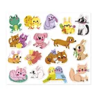 Janod, duże naklejki, domowe pupile, 100 szt.