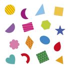 Janod, Figury geometryczne, naklejki, 300 szt.